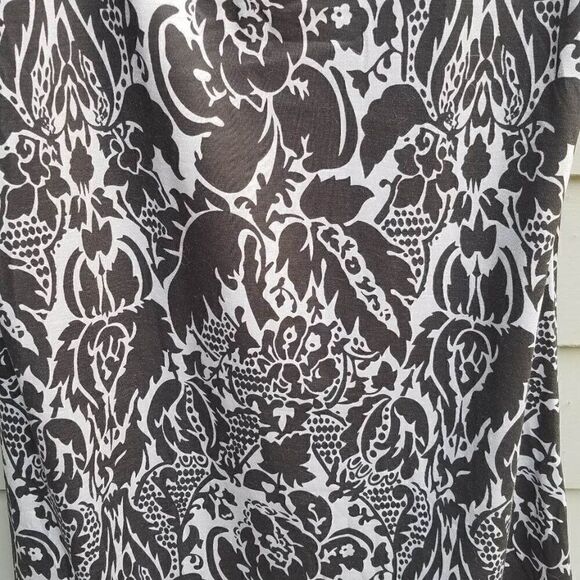 NWT Reborn Gray Black Print Tunic Top size Large - Picture 11 of 11